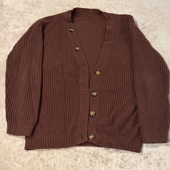 Sweaters - Women Brown Cardigan Sweater